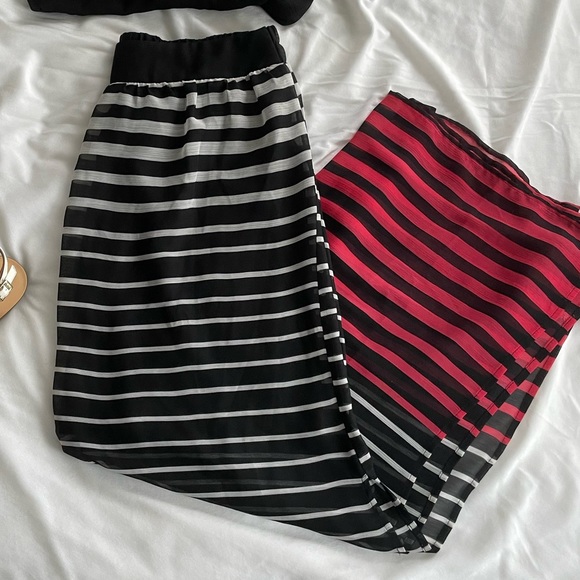 Striped ombré maxi skirt - Picture 2 of 2